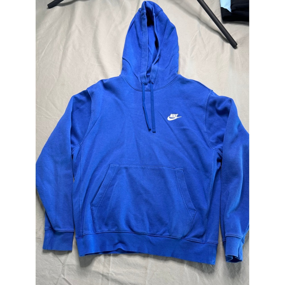 Nike Mens Sportswear Club Fleece Hoodie Royal Blue BV2654-480 Size M